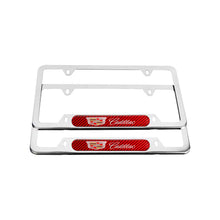 Load image into Gallery viewer, Brand New Universal 2PCS Cadillac Chrome Metal License Plate Frame