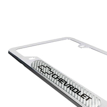Load image into Gallery viewer, Brand New Universal 2PCS CHEVROLET Chrome Metal License Plate Frame