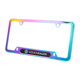 Brand New Universal 1PCS VOLKSWAGEN Neo Chrome Metal License Plate Frame