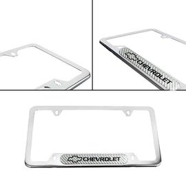 Brand New Universal 1PCS CHEVROLET Chrome Metal License Plate Frame