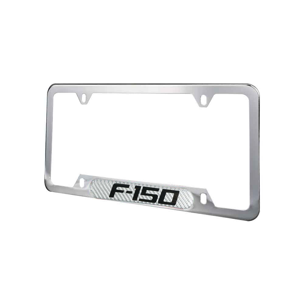 Brand New Universal 2PCS F-150 Chrome Metal License Plate Frame