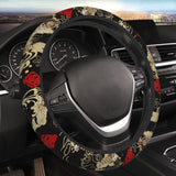 Brand New Universal Sakura Koi Fish Soft Flexible Fabric Car Auto Steering Wheel Cover Protector 14