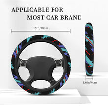 Load image into Gallery viewer, Brand New Universal HKS Soft Flexible Fabric Car Auto Steering Wheel Cover Protector 14&quot;-15.5&quot;