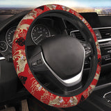 Brand New Universal Sakura Koi FIsh Soft Flexible Fabric Car Auto Steering Wheel Cover Protector 14