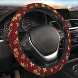 Brand New Universal Sakura Flower Soft Flexible Fabric Car Auto Steering Wheel Cover Protector 14