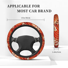 Load image into Gallery viewer, Brand New Universal Sakura Wave Soft Flexible Fabric Car Auto Steering Wheel Cover Protector 14&quot;-15.5&quot;