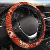 Brand New Universal Sakura Wave Soft Flexible Fabric Car Auto Steering Wheel Cover Protector 14