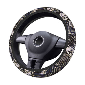 Brand New Universal Sakura Wave Soft Flexible Fabric Car Auto Steering Wheel Cover Protector 14