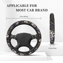 Load image into Gallery viewer, Brand New Universal Sakura Wave Soft Flexible Fabric Car Auto Steering Wheel Cover Protector 14&quot;-15.5&quot;