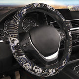 Brand New Universal Sakura Wave Soft Flexible Fabric Car Auto Steering Wheel Cover Protector 14