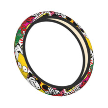 Load image into Gallery viewer, Brand New Universal Stickerbomb Soft Flexible Fabric Car Auto Steering Wheel Cover Protector 14&quot;-15.5&quot;