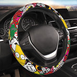 Brand New Universal Stickerbomb Soft Flexible Fabric Car Auto Steering Wheel Cover Protector 14