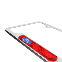 Load image into Gallery viewer, Brand New Universal 1PCS Ford Racing Chrome Metal License Plate Frame