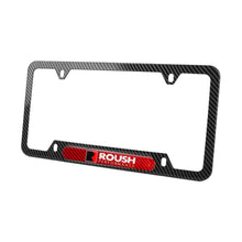 Load image into Gallery viewer, Brand New Universal 1PCS Roush Performance Carbon Fiber Look Metal License Plate Frame