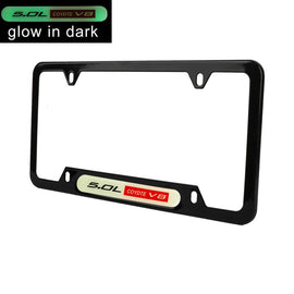 Brand New Universal 1PCS 5.0L COYOTE V8 Black Metal License Plate Frame