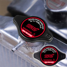 Load image into Gallery viewer, Brand New JDM 1.3bar 9mm Subaru STI Black Racing Cap High Pressure Radiator Cap