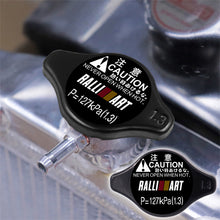 Load image into Gallery viewer, Brand New JDM 1.3bar 9mm Ralliart Racing Black Racing Cap High Pressure Radiator Cap For Mitsubishi