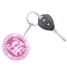 Load image into Gallery viewer, BRAND NEW LIGHT PINK JAF JAPAN AUTOMOBILE FEDERATION KEYCHAIN JDM Racing Car Styling Keychain Drift Key Phone Holder