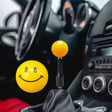 Load image into Gallery viewer, Brand New Universal JDM SMILE FACE Yellow Ball Manual Gear Stick Shift Knob M8 M10 M12 &amp; Black Shifter Extender Extension