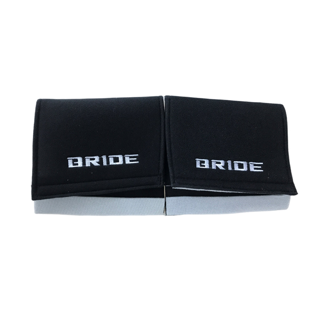 BRAND NEW 2PCS BRIDE BLACK Racing Bucket Seat Cover Protect Tuning Side Pad Cushion