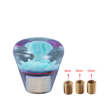 Load image into Gallery viewer, BRAND NEW JDM 50MM Universal Diamond Flower Blue Crystal Manual Gear Stick Shift Knob Shifter M8 M10 M12