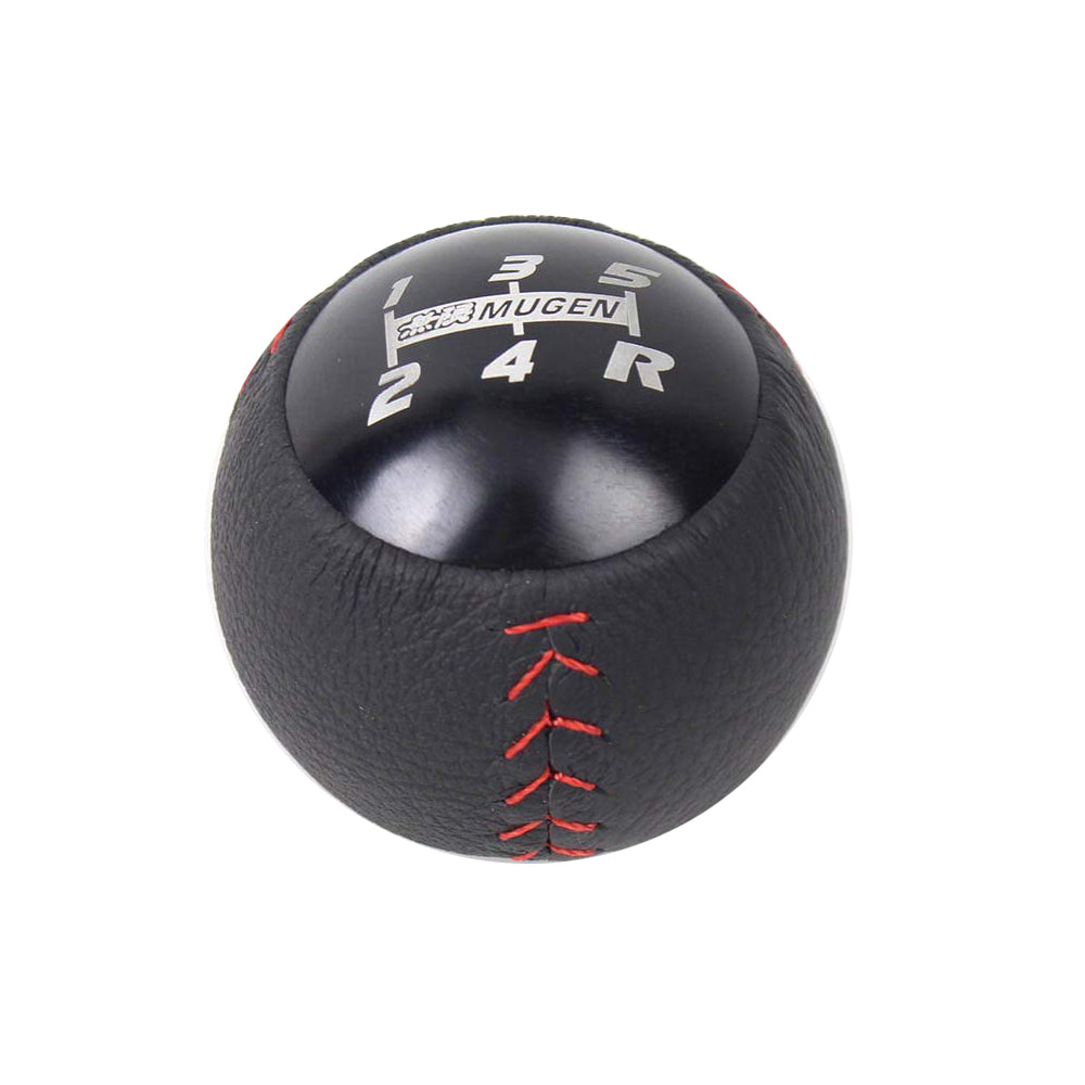 BRAND NEW JDM Mugen Leather 5 Speed Shift Knob Black HONDA CRZ Type R Civic FA5 FG2 SI