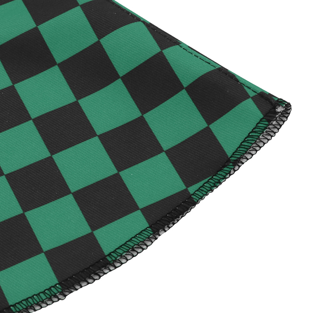Brand New Universal Checkered Green Black Stitch Fabric Gear Manual Shifter Shift Knob Boot