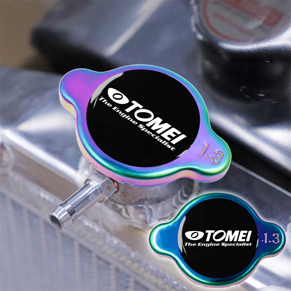 Brand New JDM 1.3bar 15mm TOMEI Neo Chrome Racing Cap High Pressure Radiator Cap For Universal