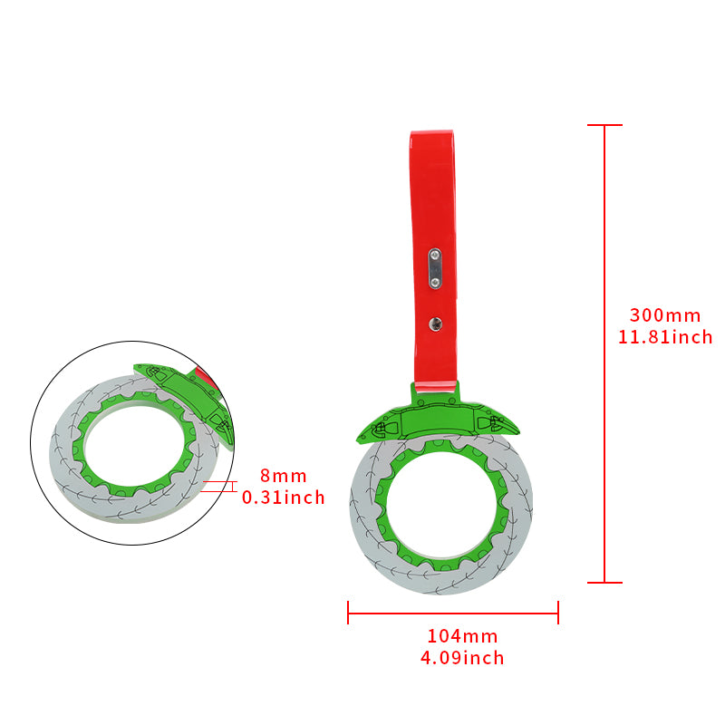 Brand New Brake Rotors Green TSURIKAWA Ring Subway Train Bus Handle Red Strap Charm Drift