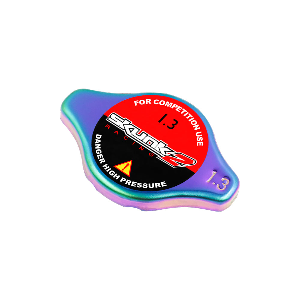 Brand New JDM 1.3bar 9mm Skunk2 Racing Neo Chrome Racing Cap High Pressure Radiator Cap For Universal