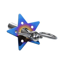 Load image into Gallery viewer, Brand New Universal Star Shaped Car Hood Pin Kit Aluminum Alloy Hood Pin Lock Latch Catch Burnt Blue