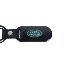 Load image into Gallery viewer, Brand New Universal 100% Real Carbon Fiber Keychain Key Ring For Land Rover