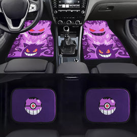 Brand New 4PCS UNIVERSAL POKEMON GENGAR Fabric Car Floor Mats Interior Carpets
