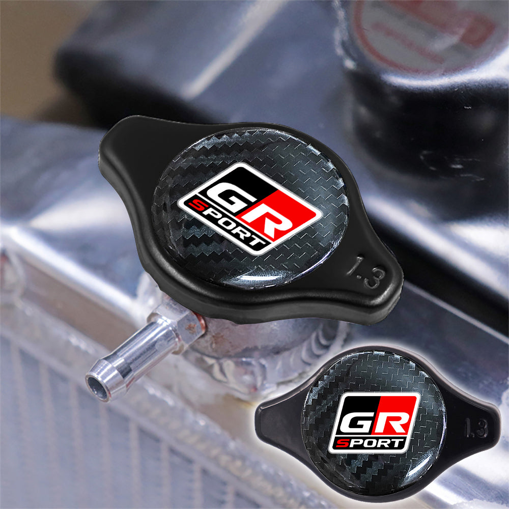 Brand New JDM 1.3bar 9mm GR SPORT Black Racing Cap High Pressure Radiator Cap For Universal