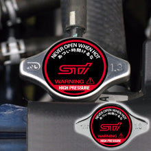Load image into Gallery viewer, Brand New JDM 1.3bar 9mm Subaru STI Chrome Racing Cap High Pressure Radiator Cap