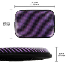 Load image into Gallery viewer, BRAND NEW UNIVERSAL CARBON FIBER PURPLE Car Center Console Armrest Cushion Mat Pad Cover