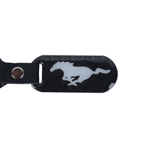 Load image into Gallery viewer, Brand New Universal 100% Real Carbon Fiber Keychain Key Ring For Mustang