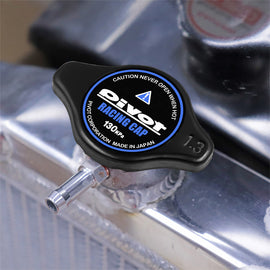 Brand New JDM 1.3bar 9mm Pivot Racing Black Racing Cap High Pressure Radiator Cap For Universal