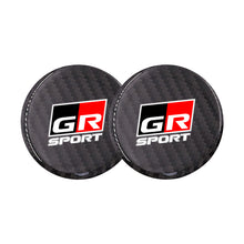 Load image into Gallery viewer, Brand New Universal 2PCS GR SPORT Real Carbon Fiber Car Cup Holder Pad Water Slot Non-Slip Mat