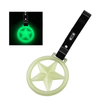 Load image into Gallery viewer, Brand New Round Star Glow In The Dark Green JDM TSURIKAWA Ring Subway Train Bus Handle Black Strap Charm Drift