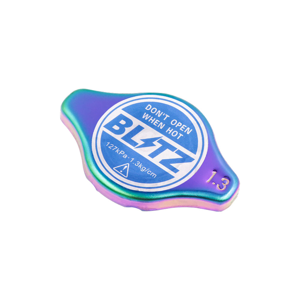 Brand New JDM 1.3bar 9mm Blitz Racing Neo Chrome Racing Cap High Pressure Radiator Cap For Universal