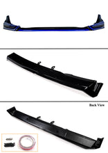 Load image into Gallery viewer, BRAND NEW 4PCS 2022-2023 Honda Civic 11th Gen Yofer Painted V3 Blk Aegean Blue Bumper Lip Splitter Kit