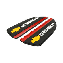 Load image into Gallery viewer, BRAND NEW 2PCS CHEVROLET Black Rubber Car Rear View Side Mirror Rain Board Eyebrow Guard Sun Visor