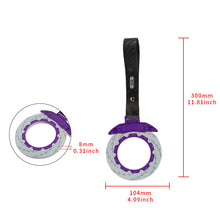 Load image into Gallery viewer, Brand New Brake Rotors Purple TSURIKAWA Ring Subway Train Bus Handle Carbon Fiber Strap Charm Drift