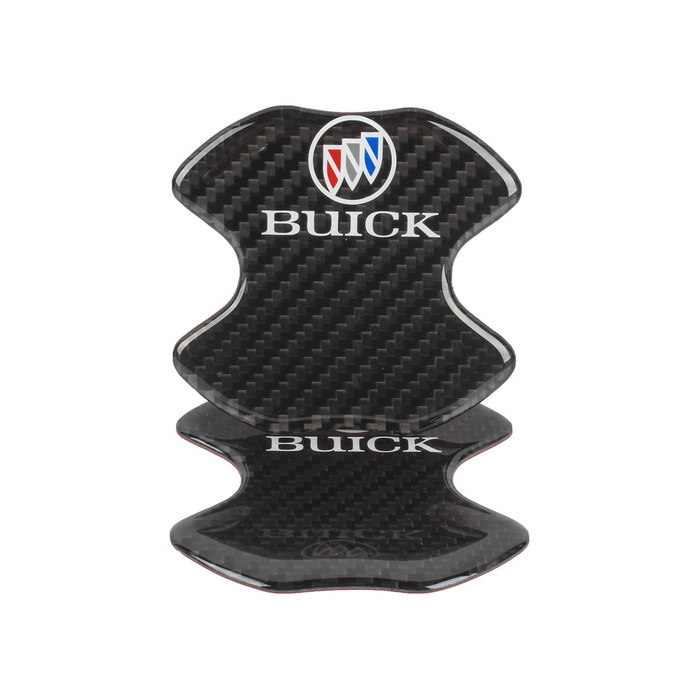 BRAND NEW UNIVERSAL 2PCS BUICK REAL CARBON FIBER ANTI-SCRATCH DOOR HANDLE PROTECTOR