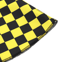 Load image into Gallery viewer, Brand New Universal Checkered Yellow Black Stitch Fabric Gear Manual Shifter Shift Knob Boot