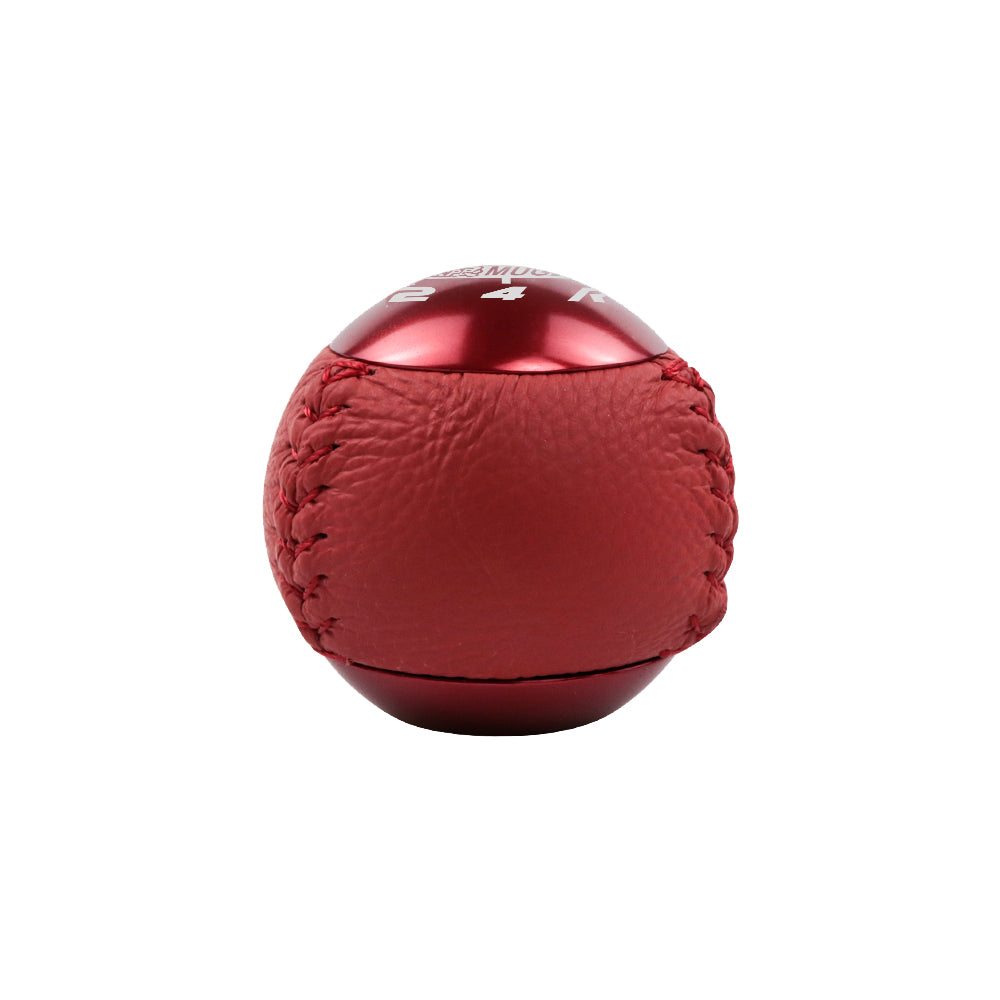 BRAND NEW JDM Mugen Leather 5 Speed Shift Knob RED HONDA CRZ Type R Civic FA5 FG2 SI