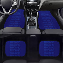 Load image into Gallery viewer, Brand New Universal 4PCS V6 RECARO STYLE Racing Blue Fabric Car Floor Mats Interior Carpets