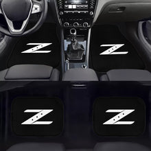 Load image into Gallery viewer, Brand New Universal 4PCS NISSAN Z Racing Black Fabric Car Floor Mats Interior Carpets Floormat