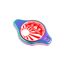Load image into Gallery viewer, Brand New JDM 1.3bar 9mm JDM Raising Sun Neo Chrome Racing Cap High Pressure Radiator Cap For Universal